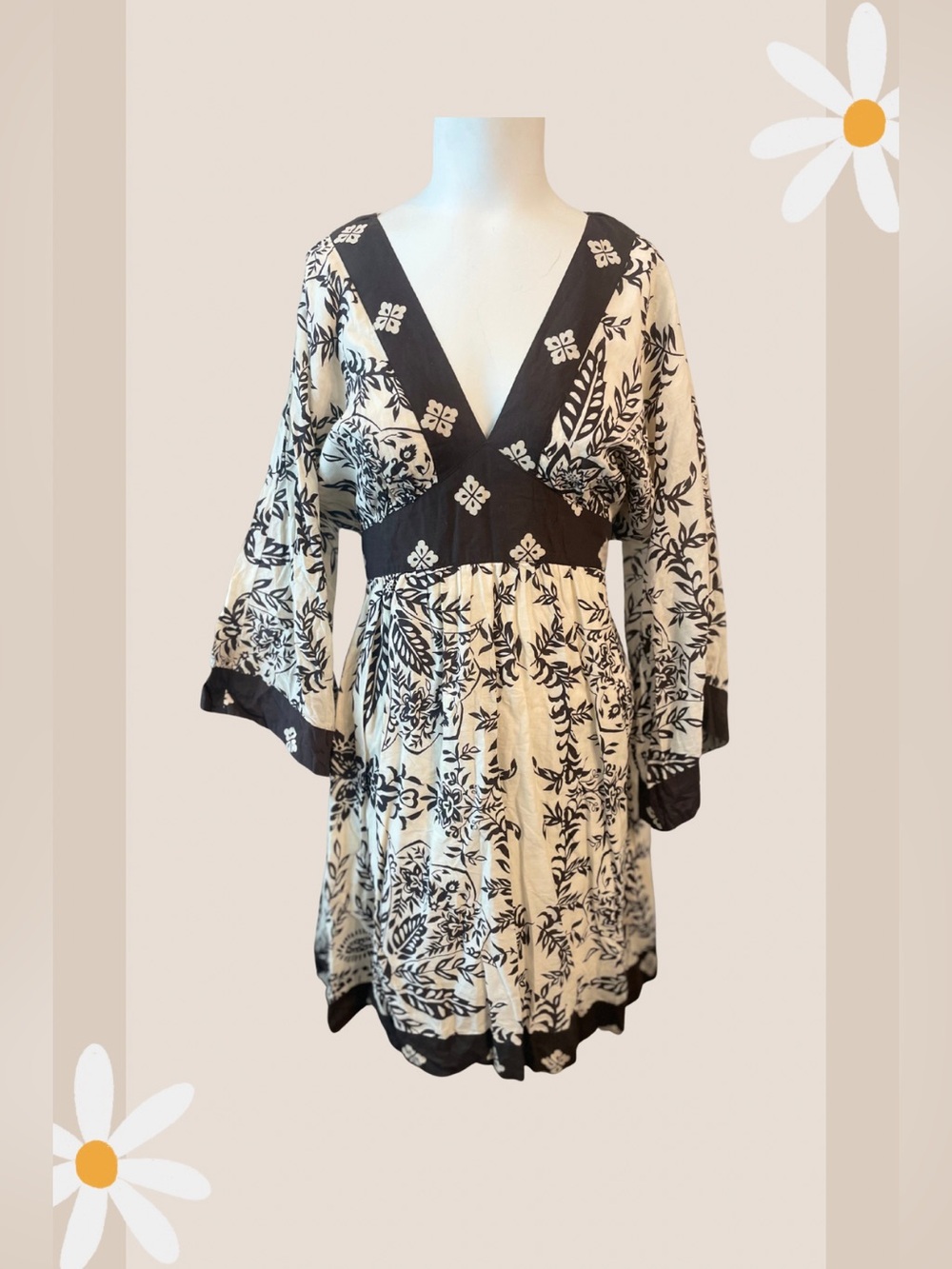Bohemian Bell Sleeved Dress